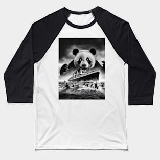 "Pandadoom" : Oceanic Havoc - Pandemonium Strikes at Sea Baseball T-Shirt